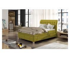 JUSTyou Happy Cama Box Spring Amarillo Velours 140x200