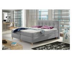 JUSTyou Eden Cama Box Spring Gris 140x200