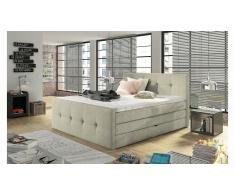 JUSTyou Medino Cama Box Spring Crema 160x200