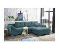 JUSTyou Colorado Sofá esquinero Azul