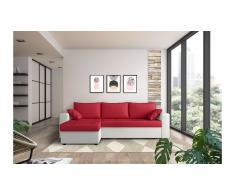 JUSTyou Anelis Sofa esquinero Blanco Rojo