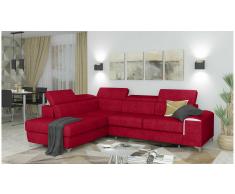 JUSTyou Caio Sofá esquina Rojo Velour
