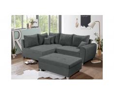 JUSTyou Des Moines Sofa esquinero Antracita