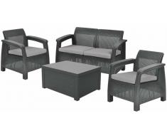 JUSTyou Muebles de jardín Corfu Box Antracita