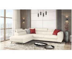 JUSTyou Corina Sofá esquina Beige Cuero sintético