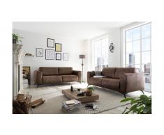 JUSTyou Alexandria Sofa de 2 plazas Marron