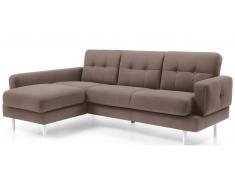 JUSTyou Chayma Sofá esquinero Velour Beige