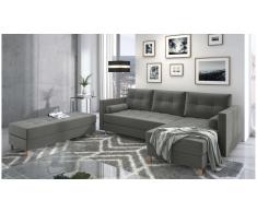 JUSTyou Kaito Sofa esquinero Gris Velour