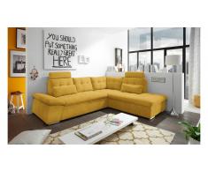 JUSTyou Louisiana Sofá esquinero Amarillo