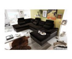 JUSTyou Mississippi Sofá esquinero Marrón