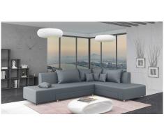 JUSTyou Livia Sofá esquina Gris Velour