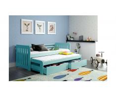 JUSTyou Briko Cama funcional Azul 90x188 cm