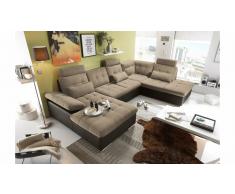 JUSTyou Mississippi Sofá esquinero Marrón