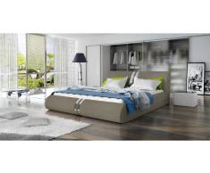 JUSTyou Callisto Cama tapizada Marrón 160x200