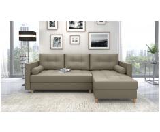 JUSTyou Nana Sofa esquinero Marron Cuero sintetico