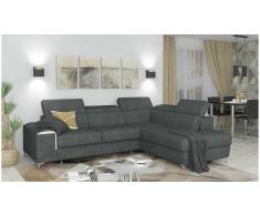 JUSTyou Caio Sofá esquina Gris Velour