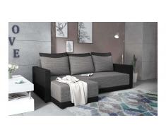 JUSTyou Tanita Sofa esquinero Negro Cuero sintetico