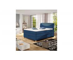 JUSTyou Santino Cama Box Spring Azul | Azul 100x200