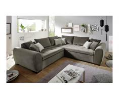 JUSTyou Vermont Sofá esquinero Marrón