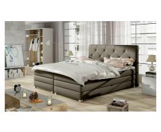JUSTyou Svaro Cama Box Spring Marrón grisáceo 140x200