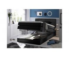 JUSTyou Albany I Cama Box Spring 140x200 cm Negro