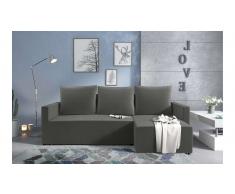 JUSTyou Kaori Sofa esquinero Gris Velour