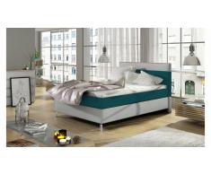 JUSTyou Cosy Cama Turquesa | Blanco 120x200