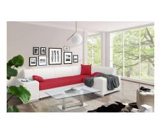 JUSTyou Alvy Sofa esquinero Blanco Rojo