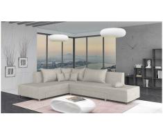 JUSTyou Livia Sofá esquina Beige Velour