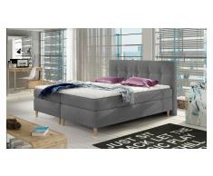 JUSTyou Eden Cama Box Spring Gris 160x200