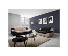 JUSTyou Asti XL Sofá esquina Cuero sintético MC Beige