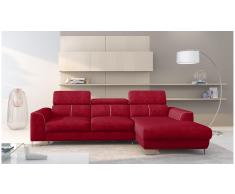 JUSTyou Adelia Sofa esquinero Rojo Velour