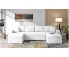 JUSTyou Savio Sofa modulare Blanco Cuero sintetico