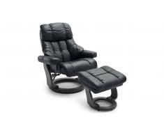 JUSTyou Carnegie XXL Sillón Negro Negro