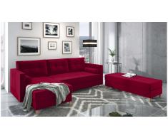 JUSTyou Kaito Sofa esquinero Rojo Velour