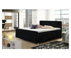 JUSTyou Velvet Cama Negro | Negro I & 140x200