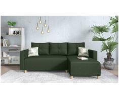 JUSTyou Lamone Sofá Verde Tejido estructurado