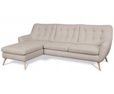 JUSTyou Genise Sofá esquinero Estructura Beige