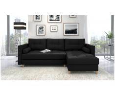 JUSTyou Nana Sofa esquinero Negro Tejido estructurado