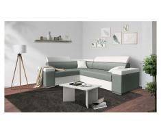 JUSTyou Tarin Sofa esquinero Blanco Verde