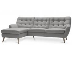 JUSTyou Genise Sofá esquinero Estructura Gris