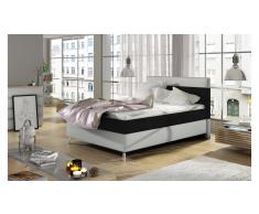 JUSTyou Cosy Cama Box Spring Negro | Blanco 100x200