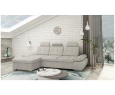 JUSTyou Carlota Sofá esquina Beige Velour