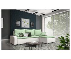 JUSTyou Claribel Sofa esquinero Blanco Verde