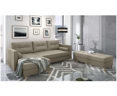 JUSTyou Kaito Sofa esquinero Marron Cuero sintetico