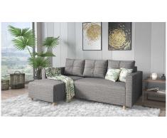 JUSTyou Livenza Sofá Gris Tejido estructurado