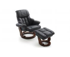 JUSTyou Carnegie Sillón Negro Nogal