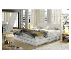 JUSTyou Emma Cama Box Spring Blanco Velours 140x200