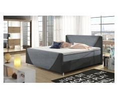 JUSTyou Velvet Cama Plateado | Gris & 140x200