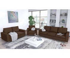 JUSTyou Helmer Conjunto de sofás Marrón Velour